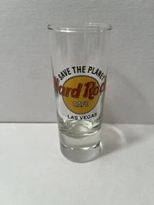 Hard Rock Cafe Las Vegas 4” Tall Shot Glass Nice and Clean and Never Used - Picture 1 of 6