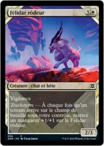 MTG Magic ZNR - [x2] Prowling Felidar/Félidar rôdeur, Showcase, French/VF - Picture 1 of 1