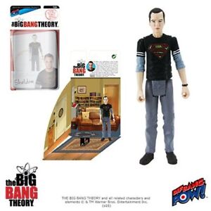 Big Bang Theory Sheldon Black Superman tshirt 3 3/4 figure Bif Bang Pow