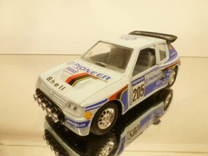 MIRA 1027 PEUGEOT 205 TURBO 16 - PIONEER - PALE BLUE 1:25 - GOOD CONDITION - 417 - Imagen 1 de 8