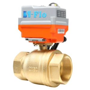 1 Sec. Quick Respon 1-1/4''- 2" 24VAC/DC Brass Proportional Integral Ball Valve - Picture 1 of 8