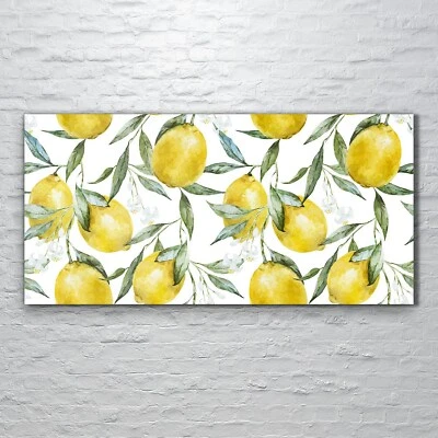 Glasbilder Wandbild Druck auf Glas 120x60 Foto Bild für die Küche Zitrone Frücht - Bild 1 von 4
