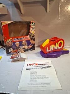 UNO Attack Electronic Card Launcher Game Mattel Complete 112 cards and box Works - Picture 1 of 5