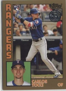 2019 Topps Series 2 CARLOS TOCCI RC GOLD 1984 Topps Rookies #to/50 - RANGERS - - Picture 1 of 1
