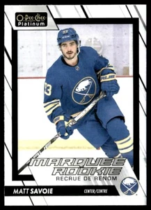 2023-24 O-Pee-Chee Platinum Marquee Rookies Rainbow Matt Savoie Rookie RC - Picture 1 of 2