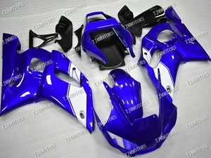 Fit for 1998-2002 YZF R6 Blue ABS Injection Mold Bodywork Fairing Panel Kit - Picture 1 of 9