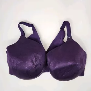 Sujetador Cacique Backsmoother ligeramente forrado cobertura completa para mujer 42DDD púrpura - Imagen 1 de 8