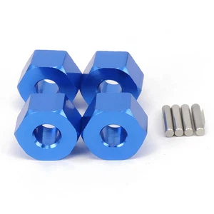 4X 12mm Wheel Hex Hub Adapter 7mm Thick SLA016 For RC Car 1/10 Slash - Picture 1 of 3