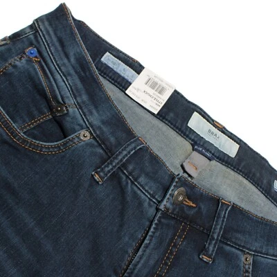 Pantalones de mezclilla Brax NWD mezcla de algodón cinco bolsillos talla 35 EE. UU. Chuck en azul Foto 1 de 4