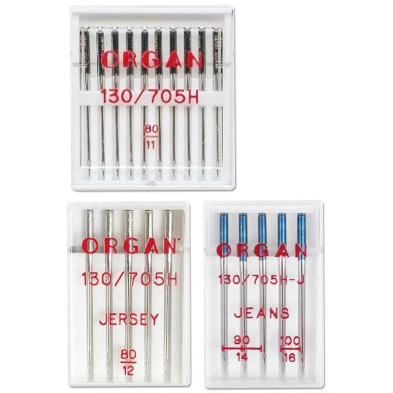 Organ Nadelsortiment Jersey/ Jeans/ Universal/ System 130/705H/  Nähmaschinen - Bild 1 von 1