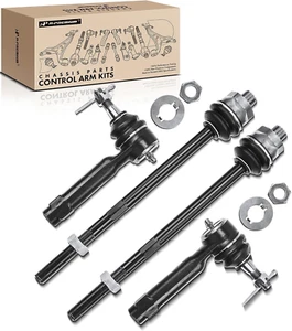 4Pcs Front Inner & Outer Tie Rod Ends Kit for Chevy & GMC & Cadillac - 1999-2007 - Picture 1 of 9