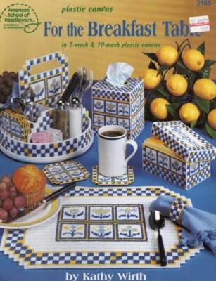 OOP!!! PLASTIC CANVAS FOR THE BREAKFAST TABLE UN 7 & 10 MESH PLASTIC CANVAS - Image 1 of 2