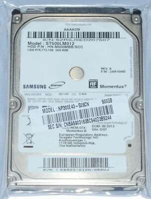 Samsung Seagate ST500LM012 500GB 5400RPM 2.5"Laptop HDD Hard Disk Drive - Image 1 of 4