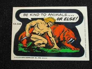 1974 / 1975 TOPPS MARVEL COMIC BOOK HEROES STICKER CARD - KA-ZAR - Bild 1 von 7