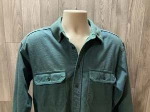 Vintage Woolrich Chamois Hemd Herren Large türkis blau *lesen* - Bild 1 von 20
