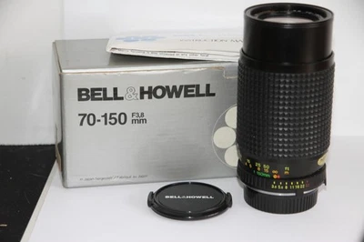 Bell & Howell 70-150mm F/3.8 Telephoto Zoom Lens & Macro . Minolta MD Mount. Box - Image 1 of 4