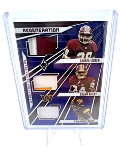 2023 Panini Phoenix Football Regeneration Relic Green-Champ Bailey-Forbes 22/25 - Picture 1 of 2