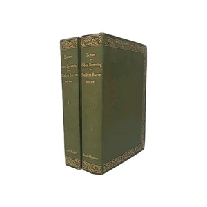 1st ED! Letters of Robert Browning & Elizabeth Barrett 1845-46 2 VOL 1899 HC - Foto 1 di 20