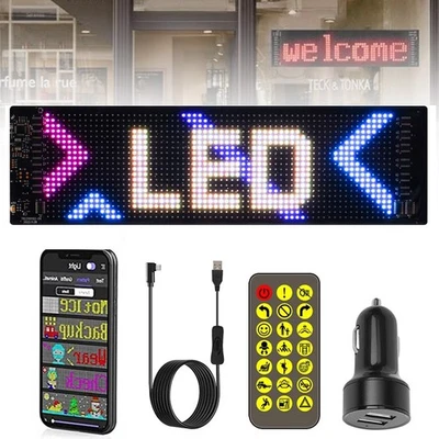 LED Sign Scrolling Message LED Shop Signs Digital Display LED Board App Control - Image 1 of 4