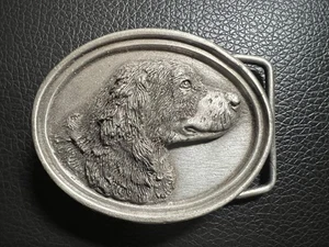 Vintage DOG Belt Buckle 1984 Bergamont Made In USA - Small Buckle 2 1/8” Wide - Bild 1 von 6
