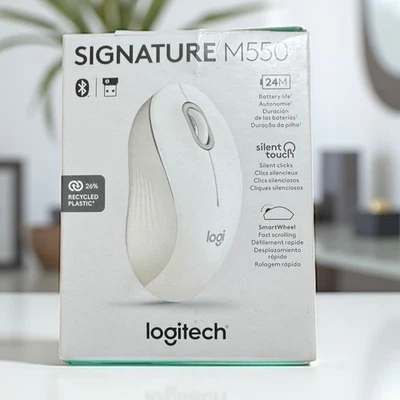 Logitech Signature M550 Wireless Bluetooth Mouse - Off White, NEW - Image 1 of 4