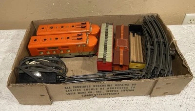 Marx Tin Litho O Gauge 6000 Southern Pacific AA Diesel Train Set  #9500 - In Box - Image 1 of 4