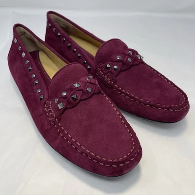 Vaneli Women’s Shoes Made In Italy Burgundy Suede Studs 9.5 N Ailene Luxury - Image 1 of 4