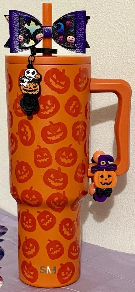 2025 Simple Modern 40oz Tumbler Jack O Lantern Pumpkins Harvest Collection, New - Image 1 of 4