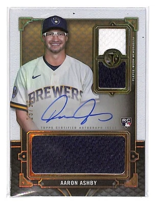 2022 Arron Ashby Topps Triple Threads Relic Auto (RC) - RFPAR-AA #19/99 - Image 1 of 2