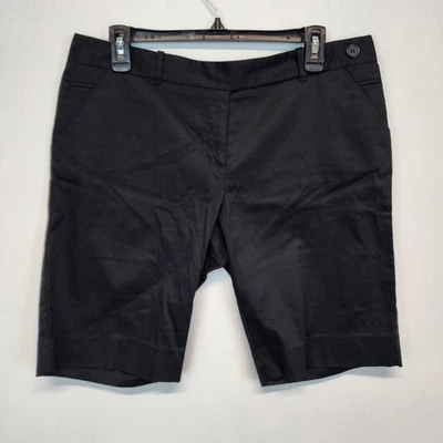 Bermudas negras The Limited Drew Fit talla 10 32" elásticas 9" entrepierna Y2K Foto 1 de 4