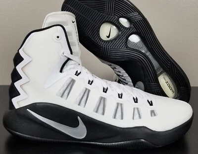 NIKE HYPERDUNK 2016 TB BASKETBALL SHOES WHITE BLACK 856487-100 (WOMENS SIZE 15) - Image 1 of 4