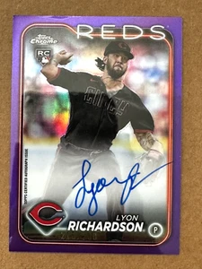 Lyon Richardson 2024 Topps Chrome Purple Refractor /250 #RA-LR Auto RC NM - Picture 1 of 2