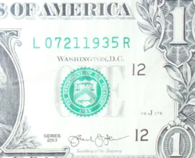 Fancy Serial Number TRUE Birthday Note 07211935 July 21, 1935 MM/DD/YYYY - Image 1 of 3