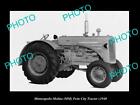 OLD POSTCARD SIZE PHOTO OF MINNEAPOLIS MOLINE TWIN CITY TRACTOR c1940