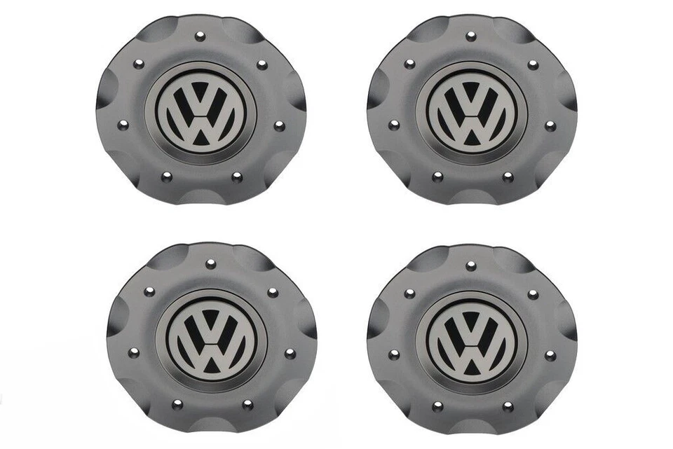 06-09 VW Volkswagen GTI & 06-10 Jetta Wheel Center Caps Set OEM 1K0601149J8Z8 - Изображение 1 из 4