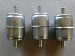 LOTE de filtro de gas/combustible en línea de metal THREE(3) GKI GF69M 3/8" se adapta a G15 G61P 33033 - Imagen 1 de 2
