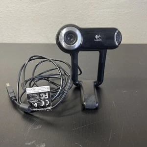 Logitech QuickCam Pro 9000 Webcam V-UBM46 USB Camera With Mic Carl Zeiss 2MP - Picture 1 of 3