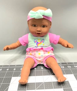 Cititoy Baby Doll Vinyl & Cloth Unicorn Outfit 2015 My Sweet Love 13" Brown Eyes - Picture 1 of 8