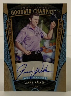 Jimmy Walker 2015 Upper Deck Goodwin Autograph Golf On-Card Auto A-JW - Image 1 of 2