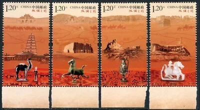 China PRC 4027-4030, 4031 sheet, MNH. Silk Road, 2012. - Image 1 of 2