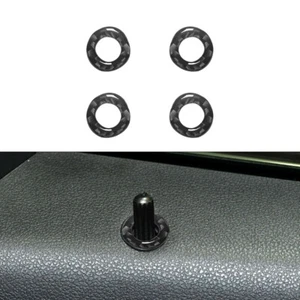 4Pcs Carbon Fiber Door Latch Trim Ring Cover For Mercedes R-Class 2009-2012  - Picture 1 of 12