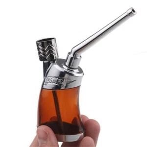 Tragbare Mini Kleine Wasserbong Pfeife Kräuter Tabak Rauch Wasserpfeife Shisha - Bild 1 von 12