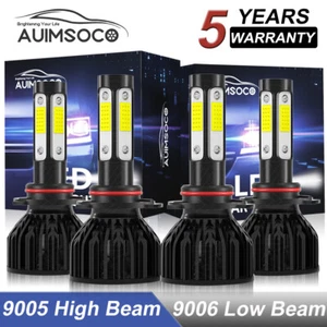 9006 9005 LED Headlight High Low Beam Bulbs For GMC C3500HD 1993-2000 2001 2002 - Picture 1 of 14