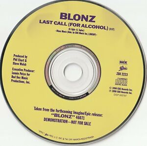 Blonz - Last Call(For Alcohol) / 1 Track MCD / Promo