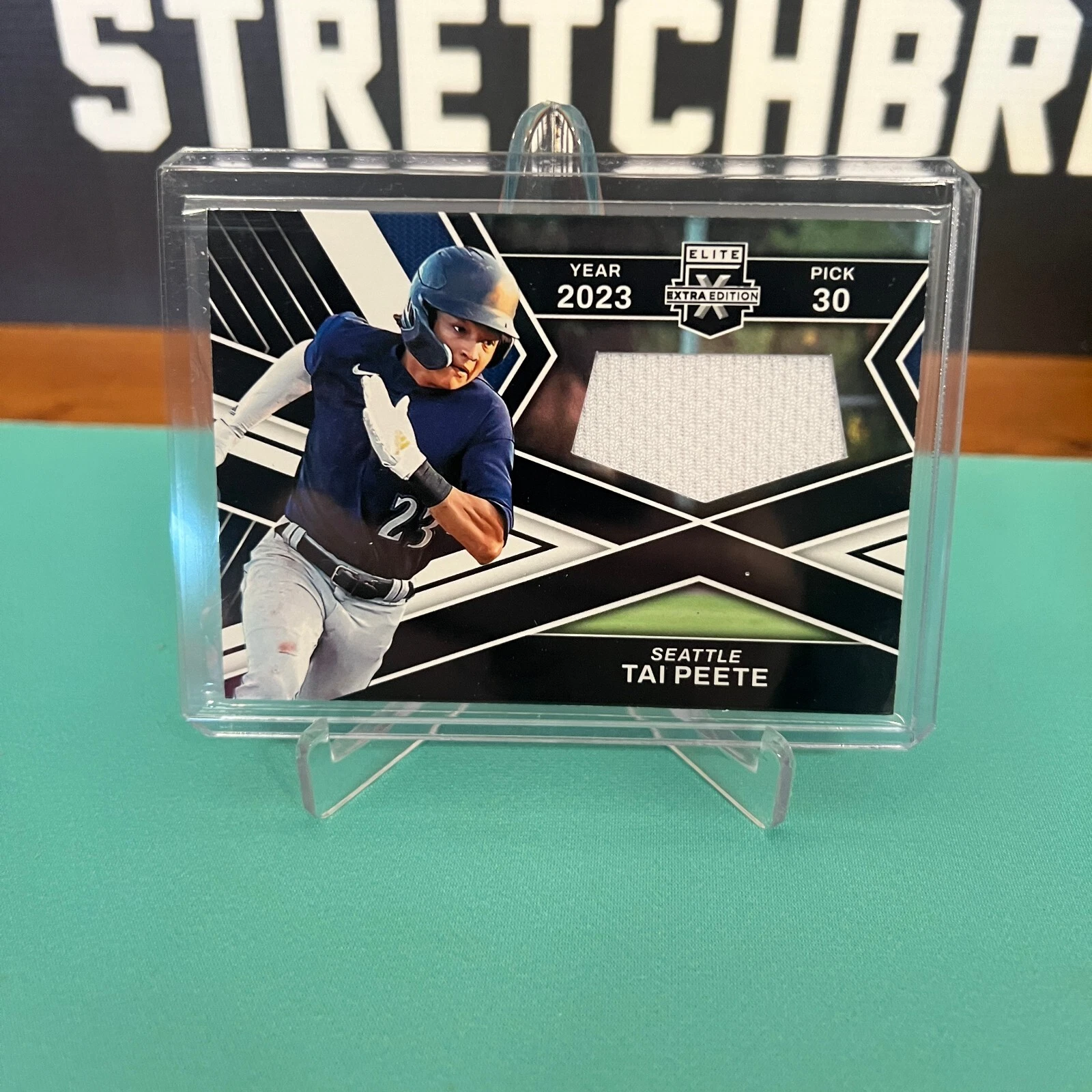 Tai Peete 2023 Elite Extra Edition First Round Materials Patch Mariners