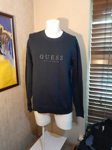Guess Originals Sweatshirt Size Medium Pullover Black VGC - Picture 1 of 6