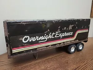 Vintage NYLINT Overnight Express Semi Truck Trailer 1970s Metal Trailer Only! - Picture 1 of 9