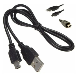 GPS CAVETTO 80 CM NERO MP3 LETTORI MP4 CAVO 2.0 B MINI USB PC DATI MASCHIO A aw - Imagen 1 de 8
