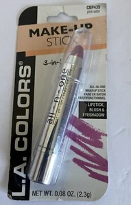 NEW L.A. COLORS ALL-IN-ONE MAKEUP STICK - LIPSTICK/BLUSH/EYESHADOW - PINK SATIN - Picture 1 of 4