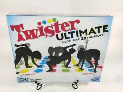 Twister Ultimate Game Hasbro B8165 Bigger Mat 2X The Spots Sealed - Image 1 of 4